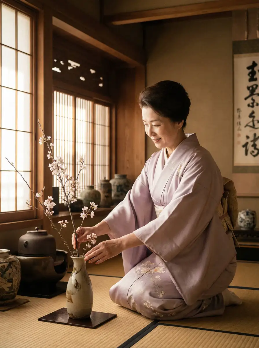 一位优雅的 转生成蜘蛛又怎样21集在线观看 在和室中插花